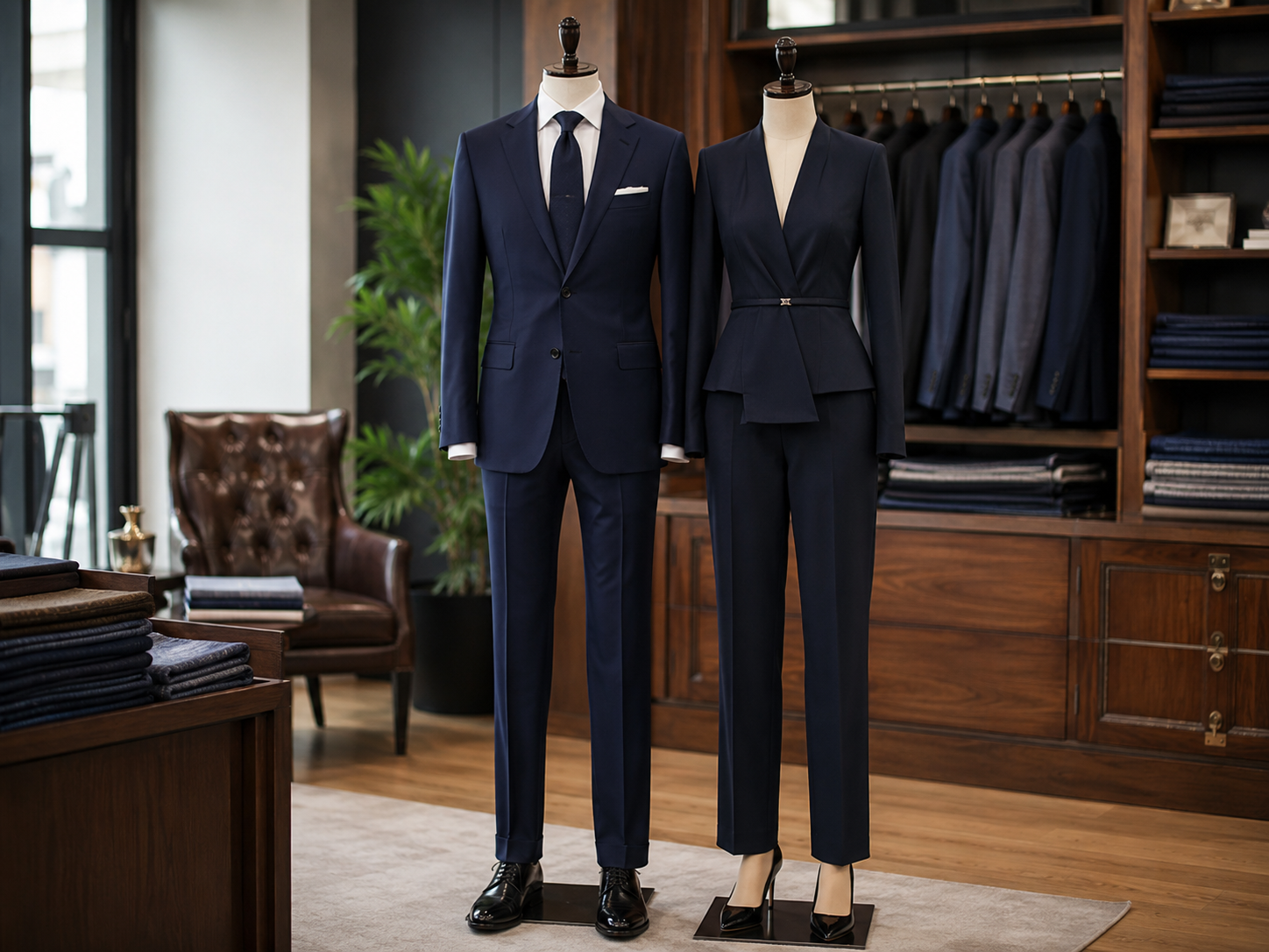Espacio para imagen de trajes elegantes